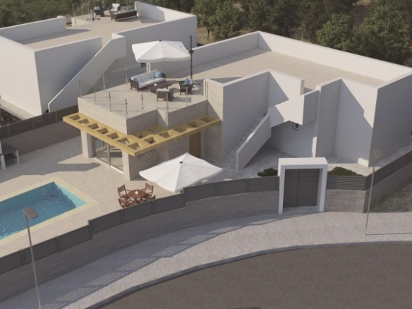 VILLA INDEPENDIENTE DE 3 DORM. DE NUEVA CONSTRUCCIÓN EN POLOP.