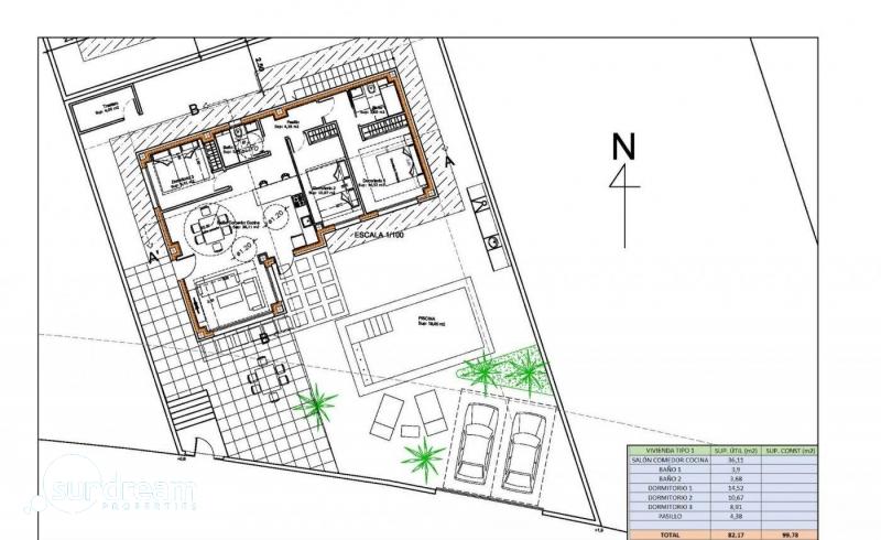 VILLA INDEPENDIENTE DE 3 DORM. DE NUEVA CONSTRUCCIÓN EN POLOP.