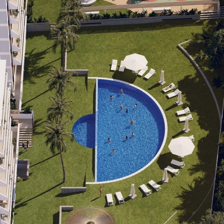 Apartamento de nueva construcción con 2 dormitorios cerca de la playa y del puerto deportivo en Guardamar del Segura