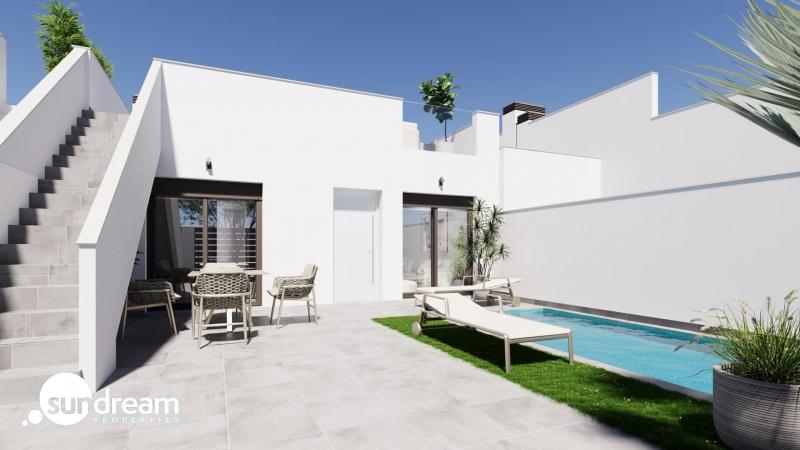 g_42758-20-1 Villa pareada de nueva construcción con 2 dormitorios y piscina privada en Torre Pacheco