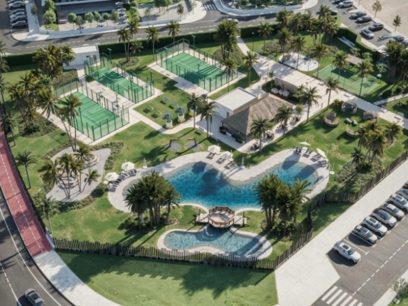 Villa pareada de nueva construcción con 2 dormitorios y  piscina privada en Torre Pacheco