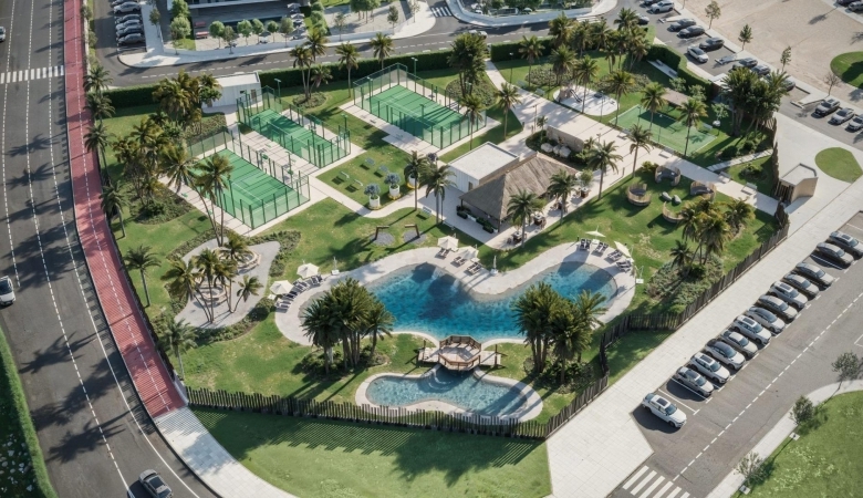 Villa pareada de nueva construcción con 2 dormitorios y  piscina privada en Torre Pacheco