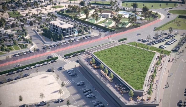 Villa pareada de nueva construcción con 2 dormitorios y  piscina privada en Torre Pacheco