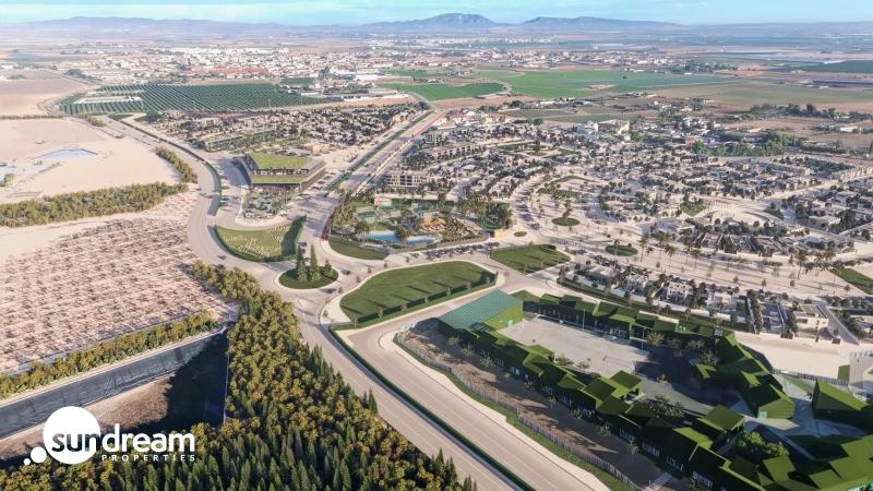 Villa pareada de nueva construcción con 2 dormitorios y  piscina privada en Torre Pacheco