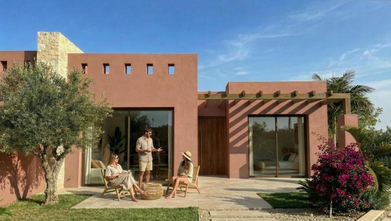 Villa de nueva construcción semiindependiente con 2 dormitorios y piscina privada en Torre Pacheco