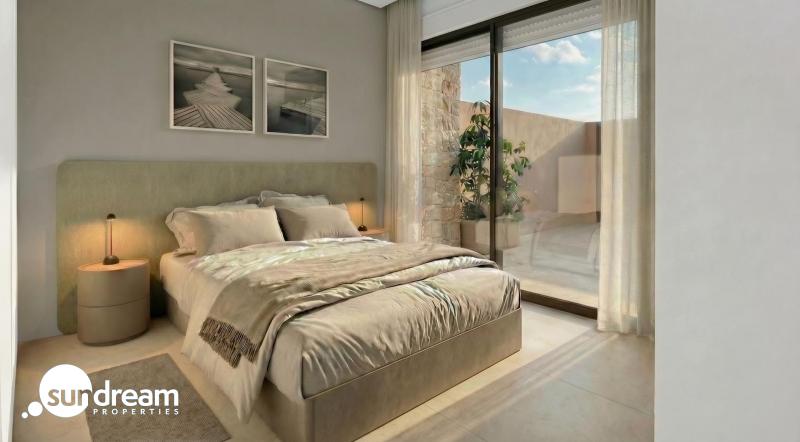 Villa de nueva construcción semiindependiente con 2 dormitorios y piscina privada en Torre Pacheco