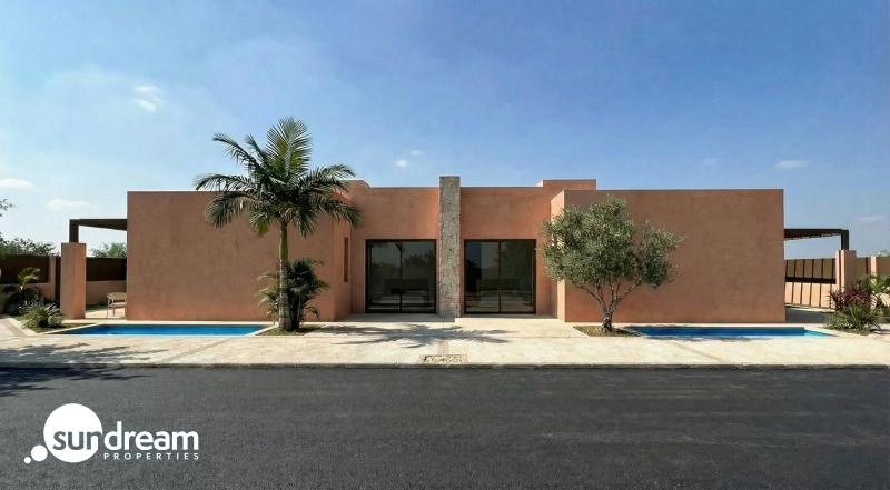 g_42759-9-15 Villa de nueva construcción semiindependiente con 2 dormitorios y piscina privada en Torre Pacheco