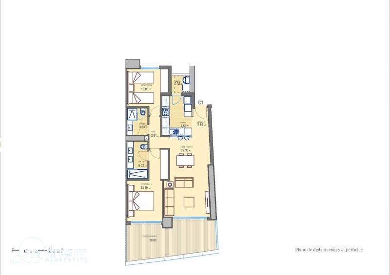 g_42820-6-15 APARTAMENTO DE NUEVA CONSTRUCCIÓN DE 2 DORM EN PLAYA PONIENTE DE BENIDORM!!!