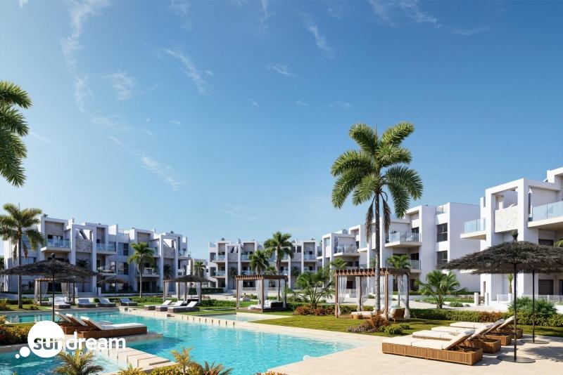 Apartamento de nueva construcción con 2 dormitorios en La Serena Golf a 300m. de la playa.