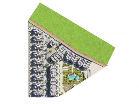 Apartamento de nueva construcción con 3 dormitorios cerca de la playa a la venta en La Serena Golf – Los Alcazares