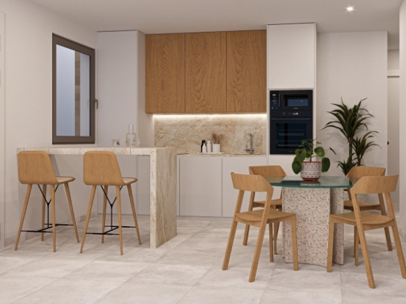 Villa de una sola planta de 3 dormitorios con piscina privada y solárium en El Jimenado, Murcia