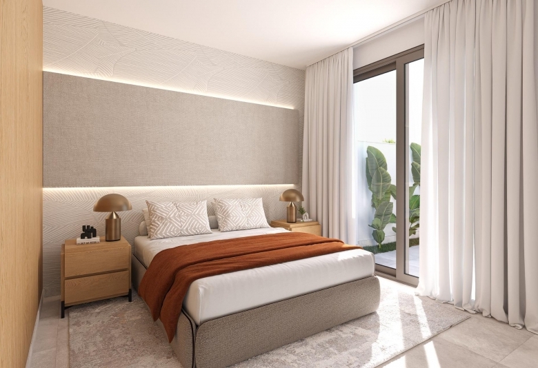 Villa de una sola planta de 3 dormitorios con piscina privada y solárium en El Jimenado, Murcia