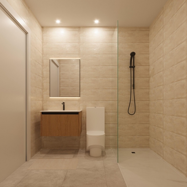 Villa de una sola planta de 3 dormitorios con piscina privada y solárium en El Jimenado, Murcia