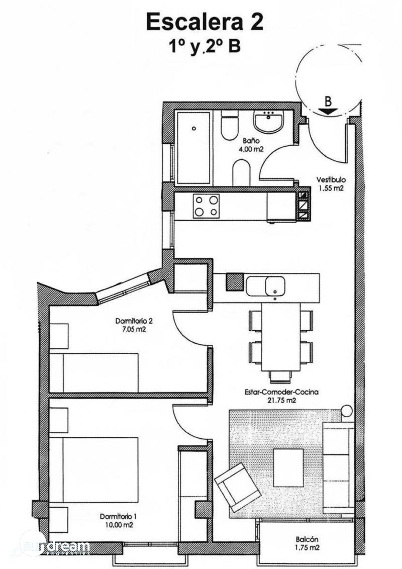 g_43049-10-22 Apartamento de nueva construcción de 2 dormitorios a la venta en Avileses(Murcia)
