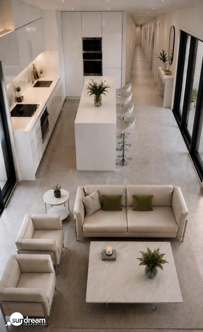 Villa en una planta con 3 dormitorios y piscina privada a la venta en el Country Club de Mazarrón