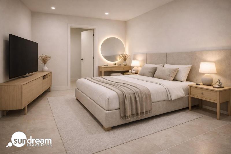 g_43069-36-5 Villa adosada de 3 dormitorios con solarium y piscina privada a la venta en el Country Club de Mazarrón