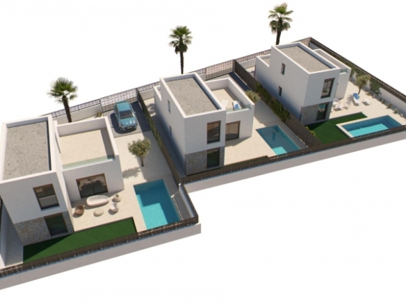 Exclusiva villa con 3 dormitorios y piscina privada en La Finca Golf & Spa Resort de Algorfa