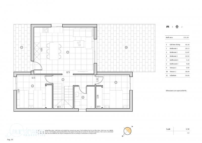 g_43074-18-31 Exclusiva villa con 3 dormitorios y piscina privada en La Finca Golf & Spa Resort de Algorfa