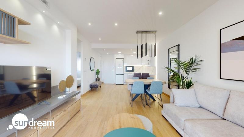 Bungalow de planta baja con 2 dormitorios y 2 amplias terrazas en Los Balcones(Torrevieja)