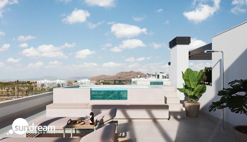 Apartamento de lujo con 2 dormitorios en venta en el Santa Rosalia Lake and Life Resort(Murcia)