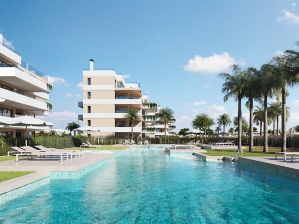 Apartamento de lujo con 2 dormitorios en venta en el Santa Rosalia Lake and Life Resort(Murcia)