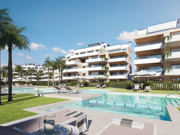 Apartamento de lujo de 3 dormitorios en venta en el Santa Rosalia Lake and Life Resort(Murcia)