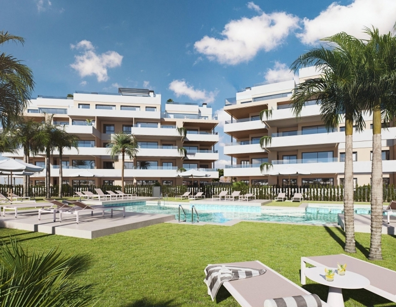 Ático de lujo con 2 dormitorios en venta en el Santa Rosalia Lake and Life Resort(Murcia)