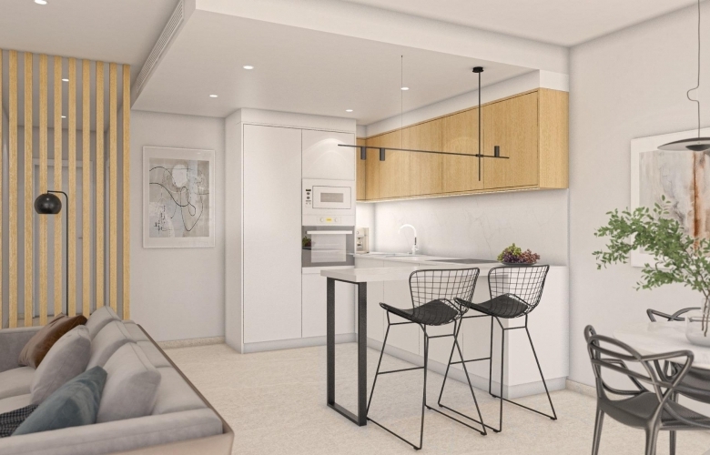 Apartamento de planta baja con 2 dormitorios y amplia terraza en venta(San Pedro del Pinatar)