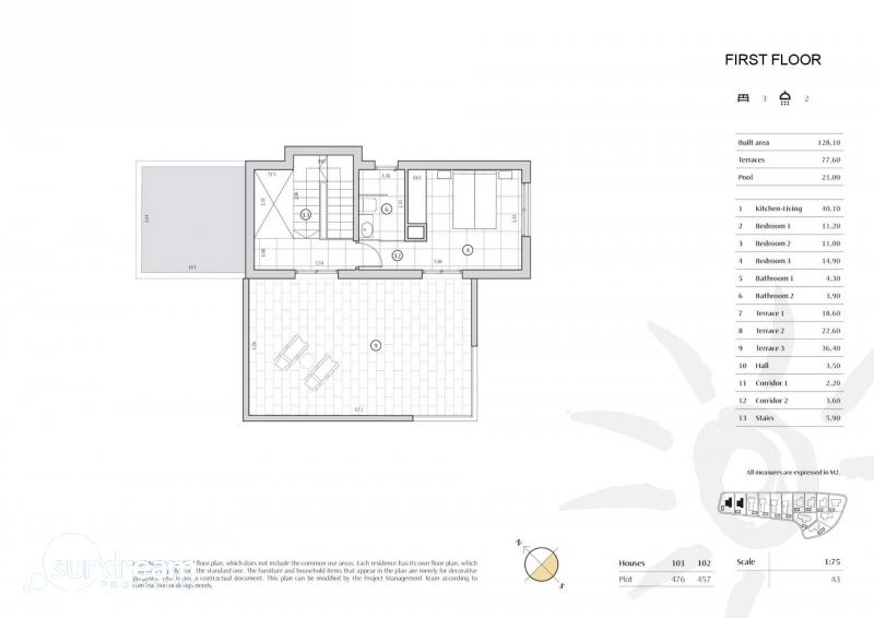 g_43138-19-21 Villa de dos plantas con 3 dormitorios con vistas panorámicas en venta en Balcón de Finestrat