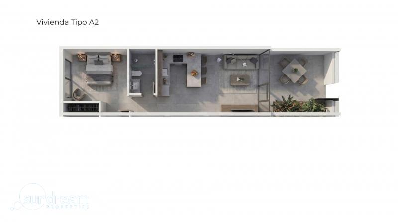 g_43139-29-18 Apartamento turístico de lujo de 1 dormitorio con playa privada en primera línea de Vera Playa-Almería