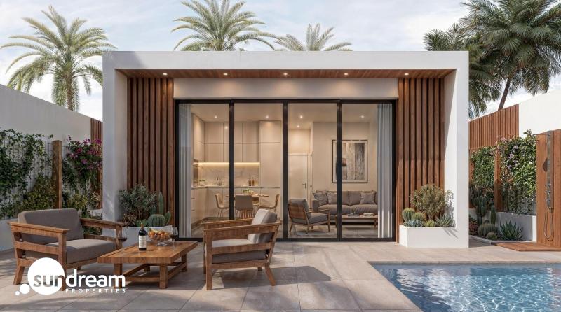 g_43139-29-24 Apartamento turístico de lujo de 1 dormitorio con playa privada en primera línea de Vera Playa-Almería