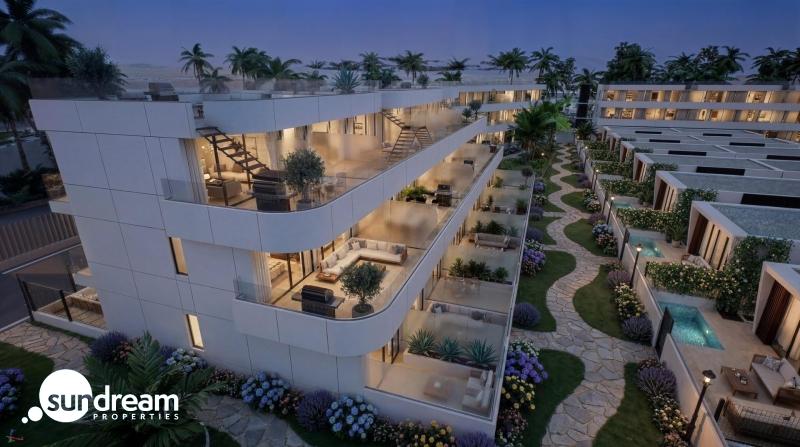 Apartamento turístico de lujo de 1 dormitorio con playa privada en primera línea de Vera Playa-Almería