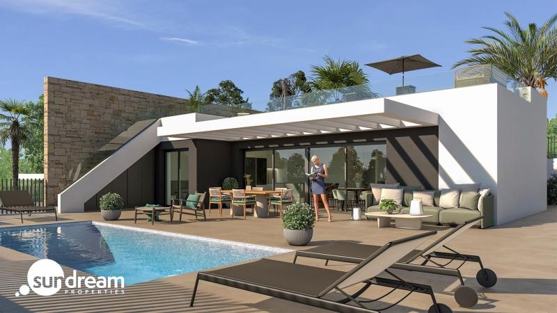 Villa adosada de 3 dormitorios con piscina privada y vistas al mar en venta en Mutxamel(Alicante)