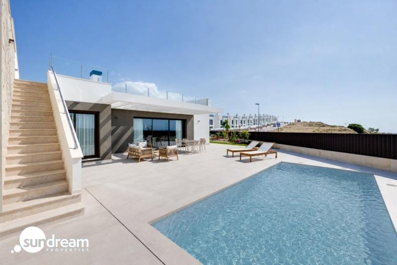 g_43174-5-8 Villa adosada de 3 dormitorios con piscina privada y vistas al mar en venta en Mutxamel(Alicante)