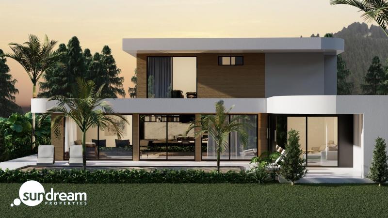 g_43188-6-2 Villa de lujo de nueva construcción de 3 dormitorios con vistas al mar y a la montaña – Pedreguer(Alicante)