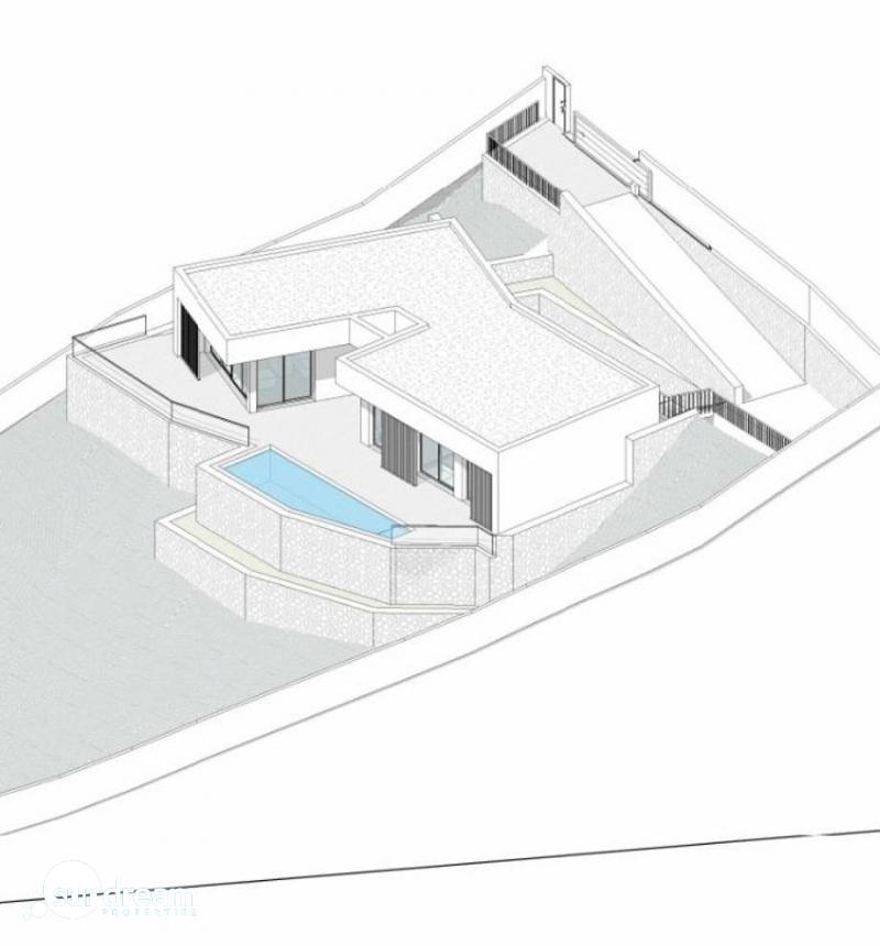 g_43209-4-11 Exclusiva villa de una planta con 3 dormitorios y piscina privada en parcela de 1.000 m2 en Pedreguer(Alicante)