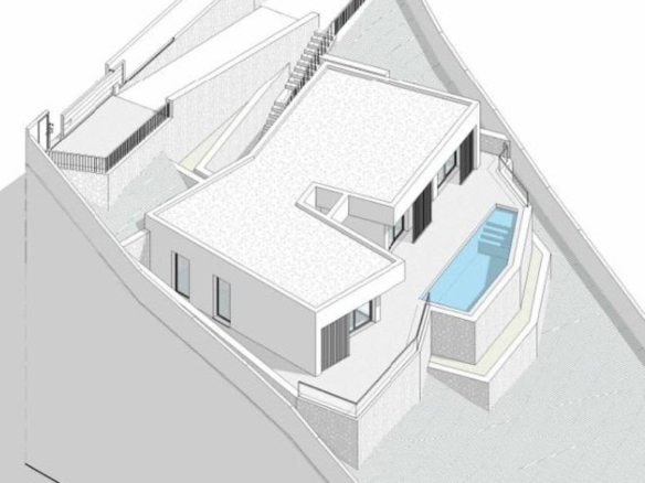 Exclusiva villa de una planta con 3 dormitorios y  piscina privada en parcela de 1.000 m2 en Pedreguer(Alicante)