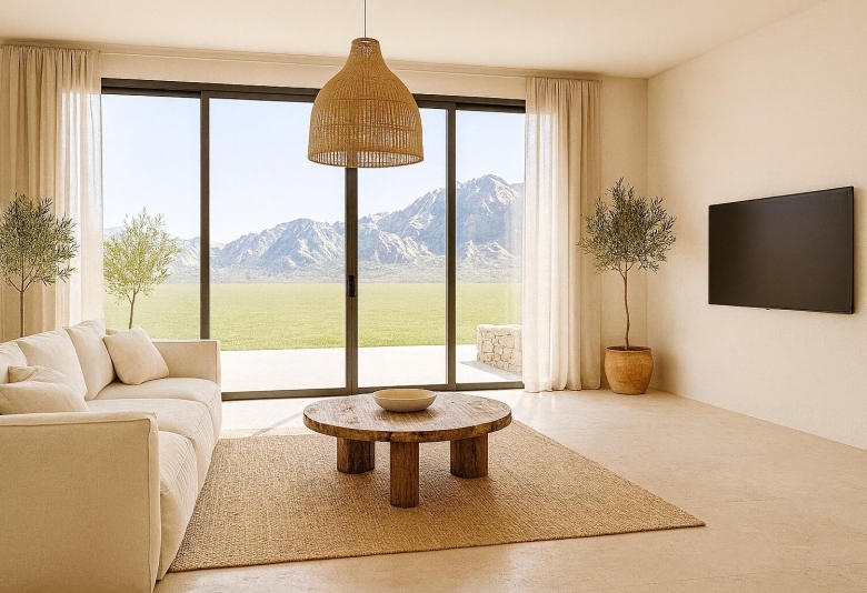 Exclusiva villa de una planta con 3 dormitorios y  piscina privada en parcela de 1.000 m2 en Pedreguer(Alicante)