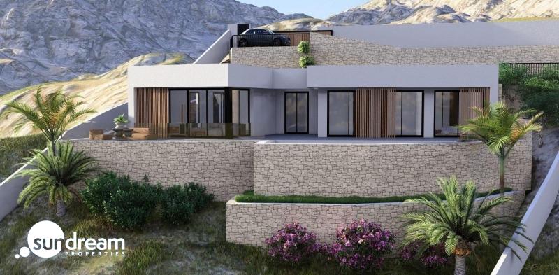 Exclusiva villa de una planta con 3 dormitorios y  piscina privada en parcela de 1.000 m2 en Pedreguer(Alicante)