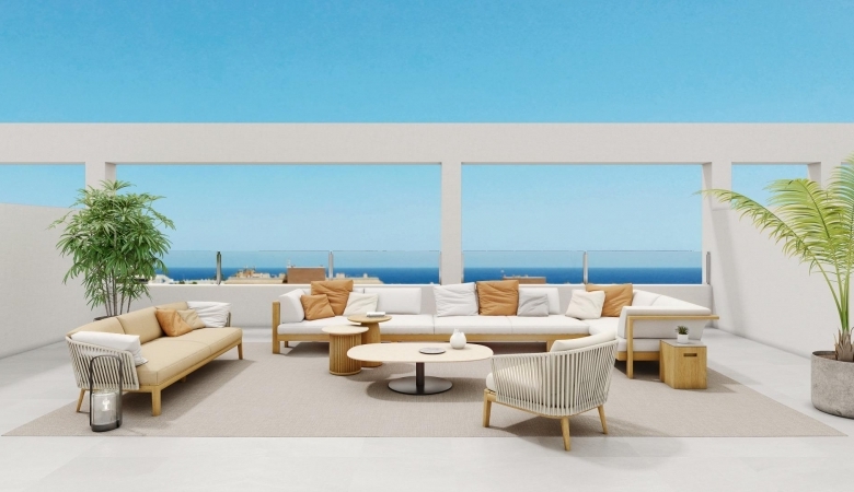 Ático en venta obra nueva con garaje en playa Torrevieja