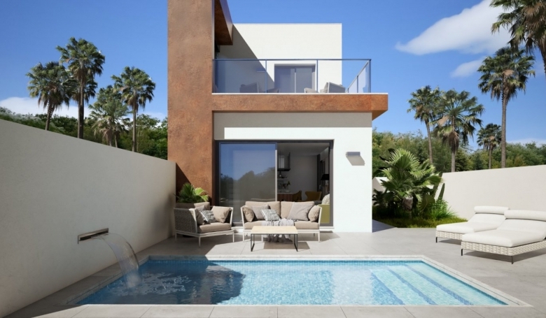 PAREADOS DE NUEVA CONSTRUCCIÓN DE 3 DORMITORIOS CON PISCINA EN DAYA NUEVA(ALICANTE)