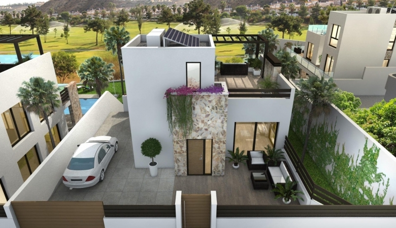 La Marquesa Golf – Villas en Primera Linea con 4 Dormitorios y 4 Baños.