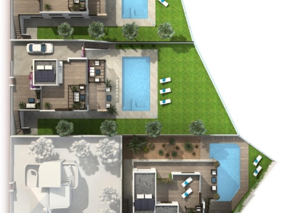 La Marquesa Golf – Villas en Primera Linea con 4 Dormitorios y 4 Baños.