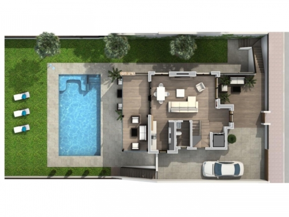 La Marquesa Golf – Villas en Primera Linea con 4 Dormitorios y 4 Baños.