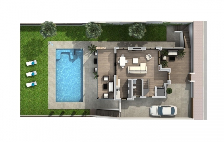 La Marquesa Golf – Villas en Primera Linea con 4 Dormitorios y 4 Baños.