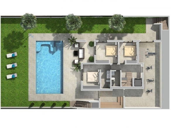 La Marquesa Golf – Villas en Primera Linea con 4 Dormitorios y 4 Baños.