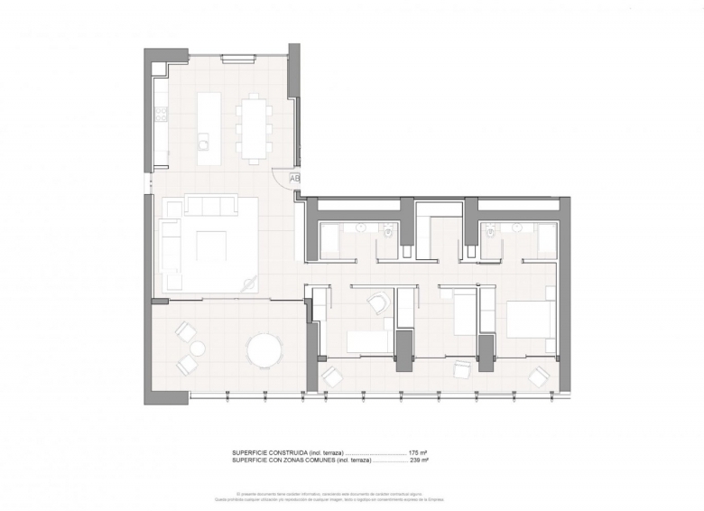 EXCLUSIVO APARTAMENTO EN RASCACIELOS ICONICO DE 3 DORMITORIOS CON VISTAS ESPECTACULARES(BENIDORM).