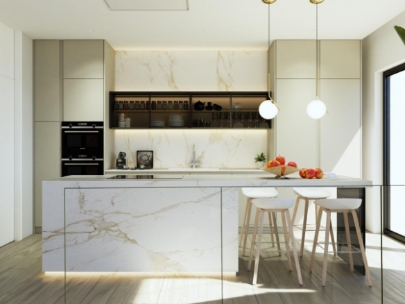 VILLA DE LUJO DE NUEVA CONSTRUCCIÓN EN FINESTRAT CON VISTAS AL MAR