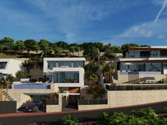 VILLA DE LUJO DE OBRA NUEVA CON VISTAS ESPECTACULARES EN CALPE.