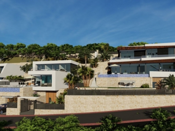 VILLA DE LUJO DE OBRA NUEVA CON VISTAS ESPECTACULARES EN CALPE.